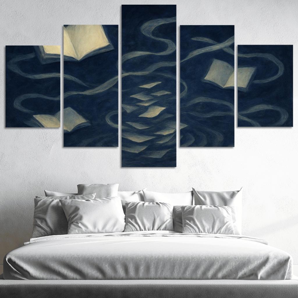 The Paradox Library Of Unwritten Memories modern paintings frame