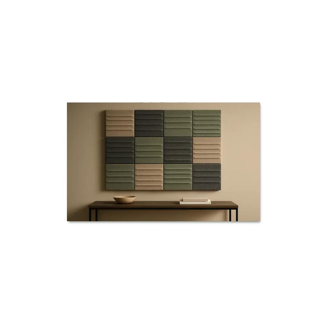 Sculptural Felted Wool Acoustic Wall Tiles wall art
