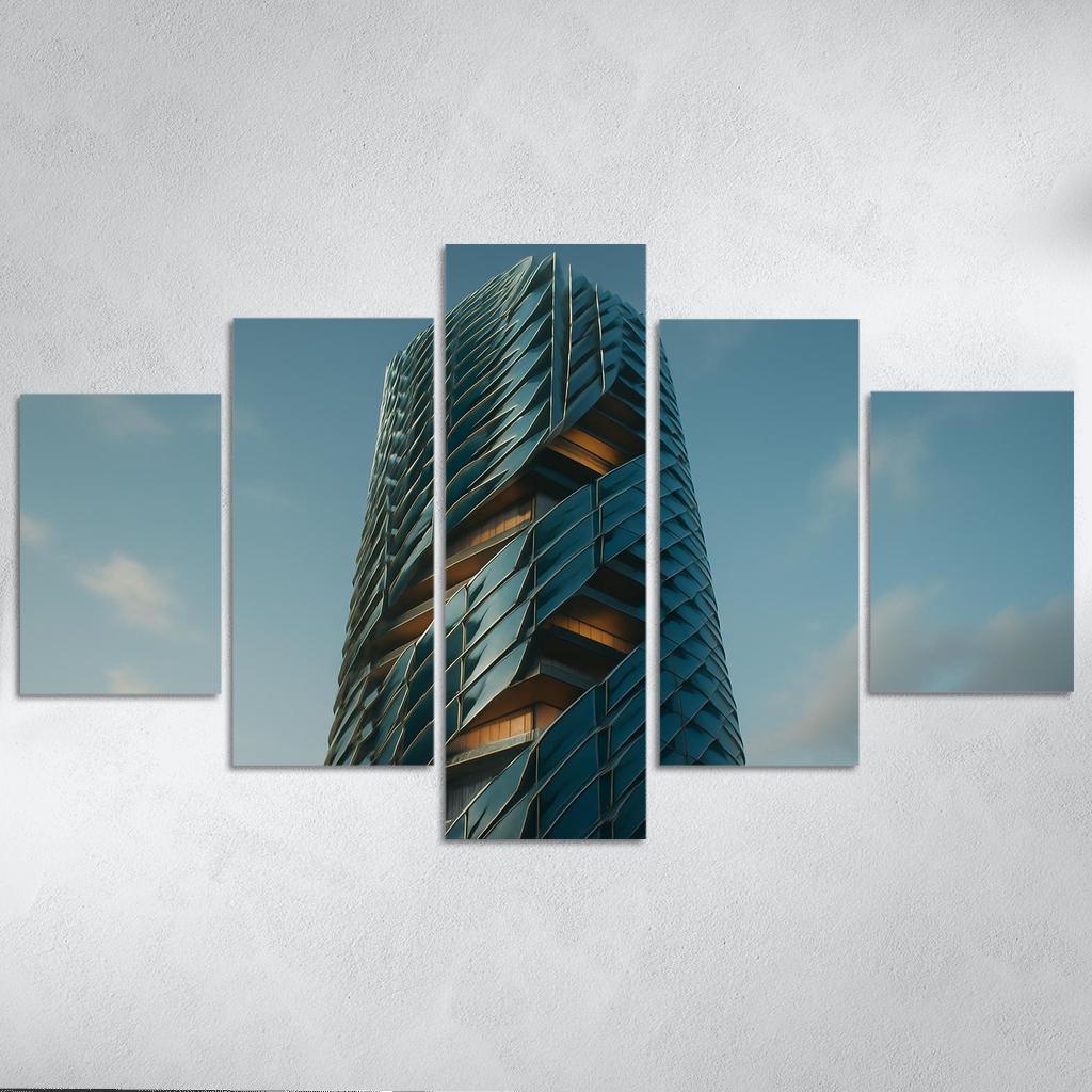 Kinetic Climate Skins For Adaptive Towers framed paintings