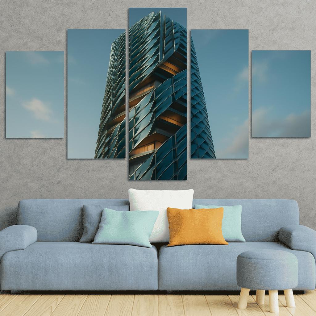 Kinetic Climate Skins For Adaptive Towers framed paintings