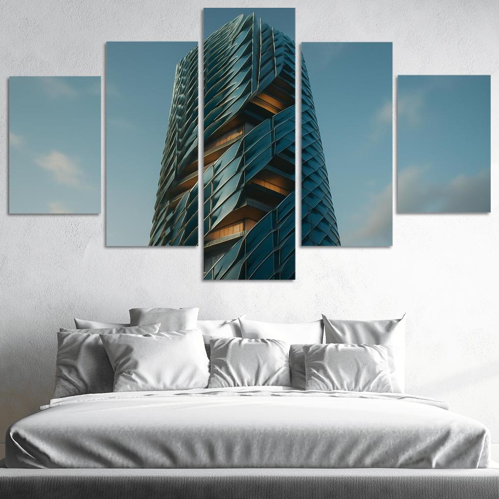 Kinetic Climate Skins For Adaptive Towers framed paintings
