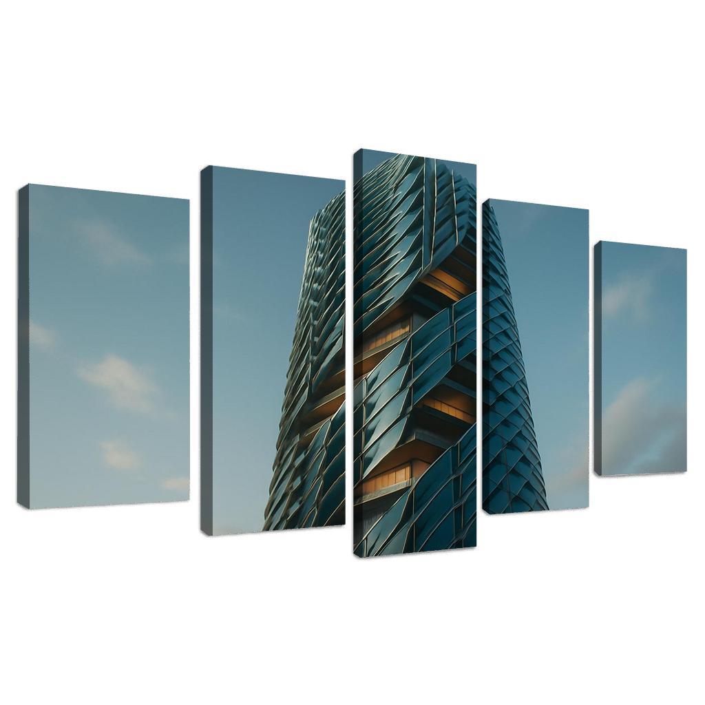 Kinetic Climate Skins For Adaptive Towers framed paintings