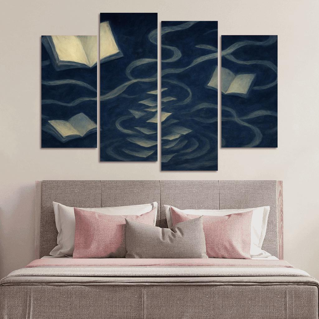 The Paradox Library Of Unwritten Memories modern paintings frame