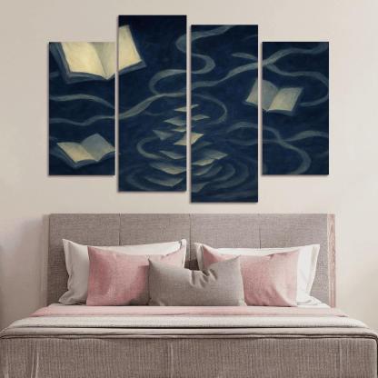 The Paradox Library Of Unwritten Memories modern paintings frame