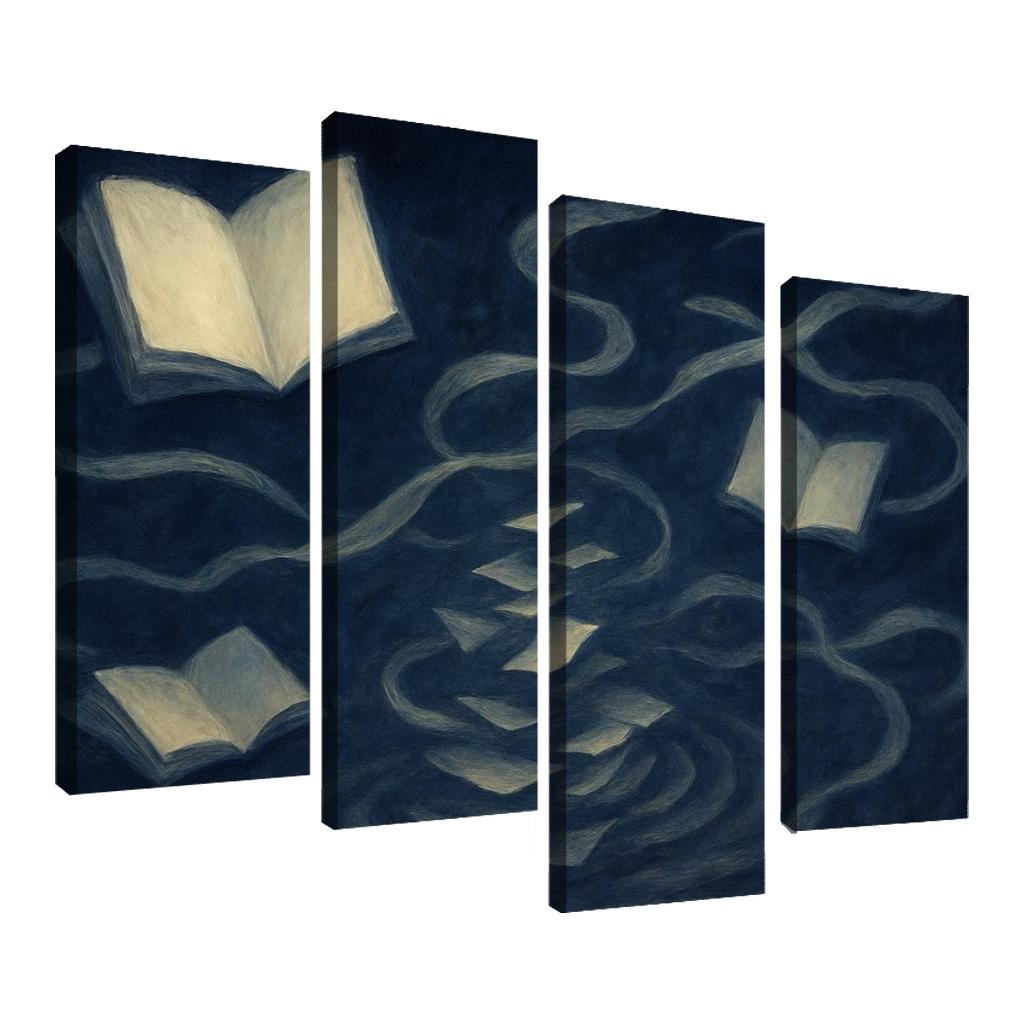 The Paradox Library Of Unwritten Memories modern paintings frame