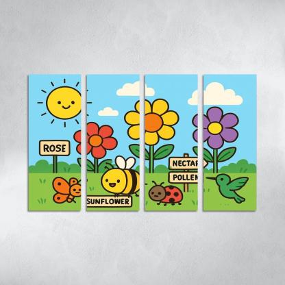 Pollinator Parade In The Garden Classroom wall art