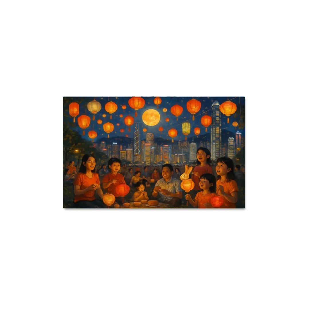 Mid-Autumn Festival - Hong Kong wall art