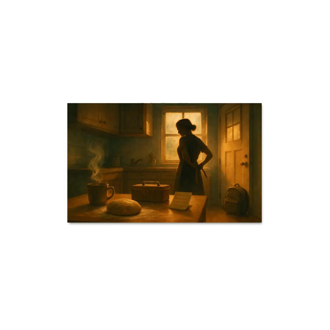 The Kitchen Light At Dawn premium artwork frames