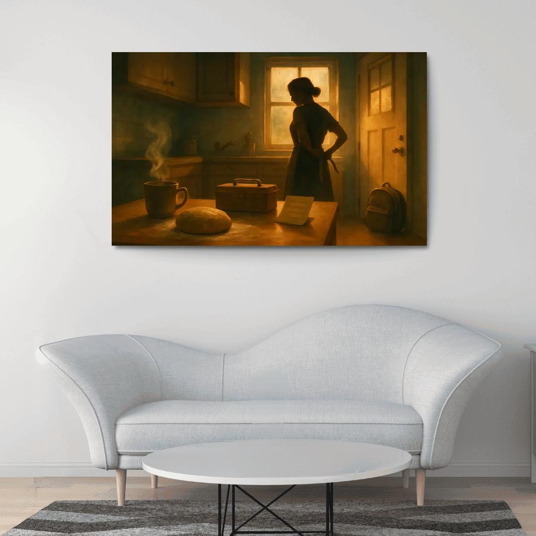 The Kitchen Light At Dawn premium artwork frames