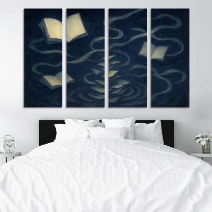 The Paradox Library Of Unwritten Memories modern paintings frame