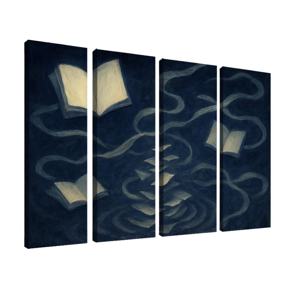 The Paradox Library Of Unwritten Memories modern paintings frame
