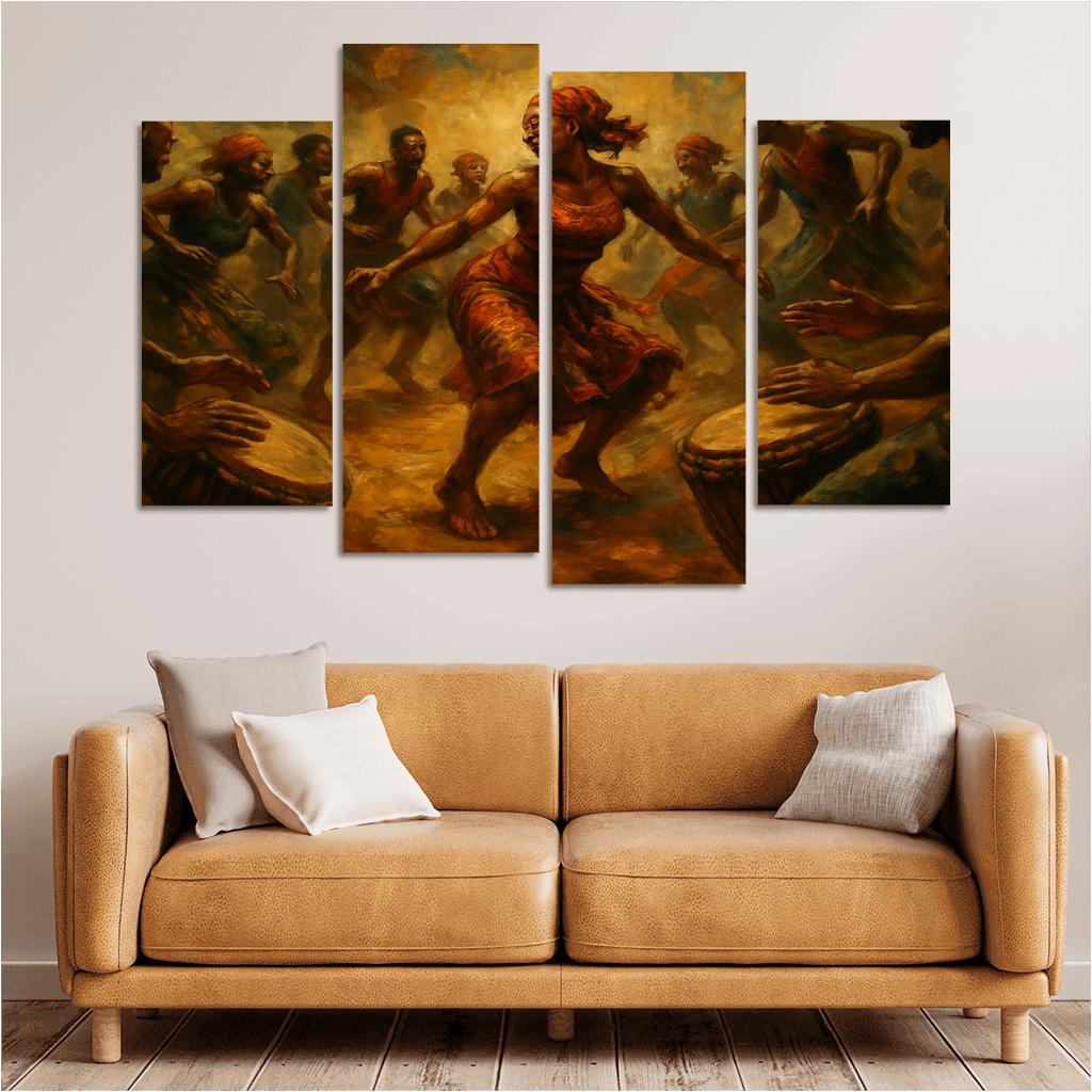 Kpanlogo Drum Dance Tradition wall art