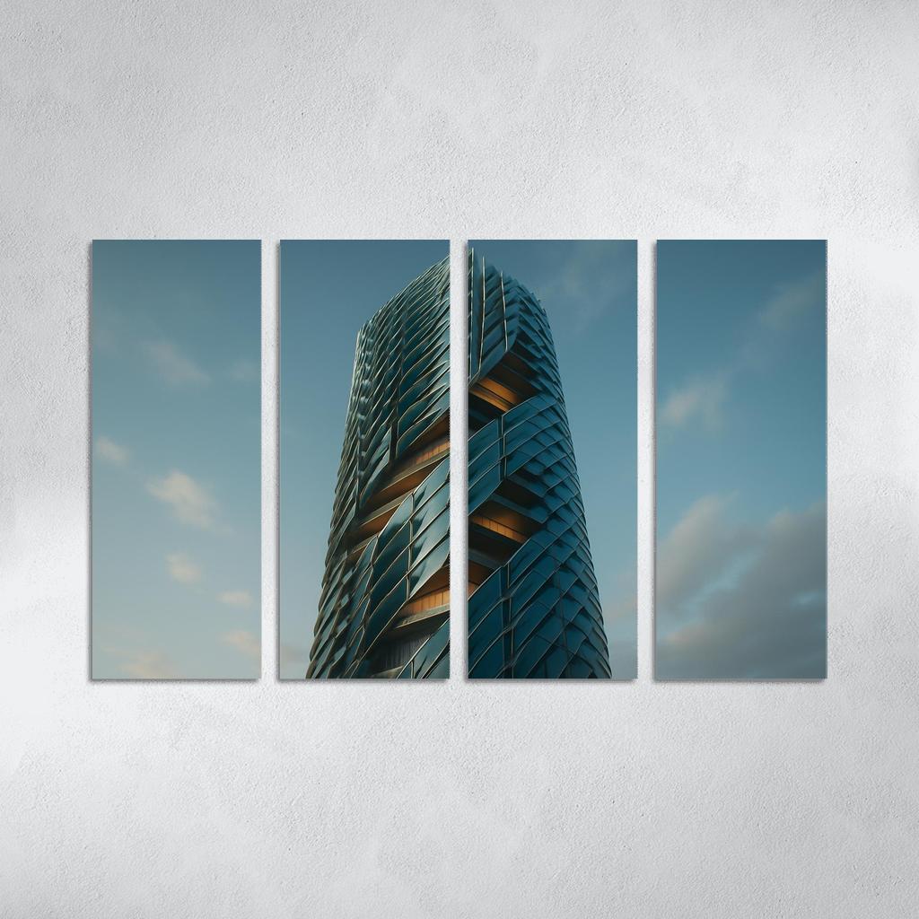 Kinetic Climate Skins For Adaptive Towers framed paintings