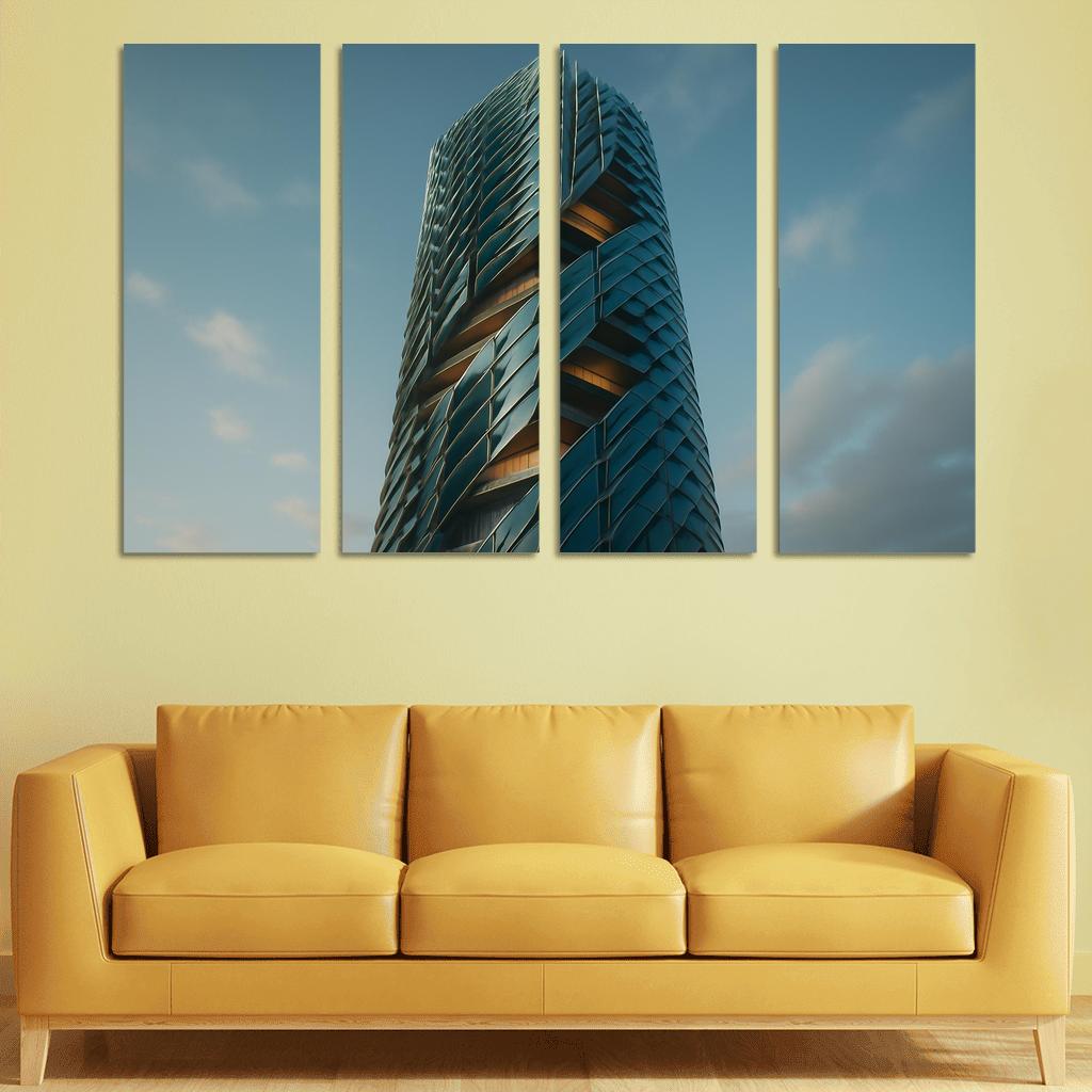 Kinetic Climate Skins For Adaptive Towers framed paintings