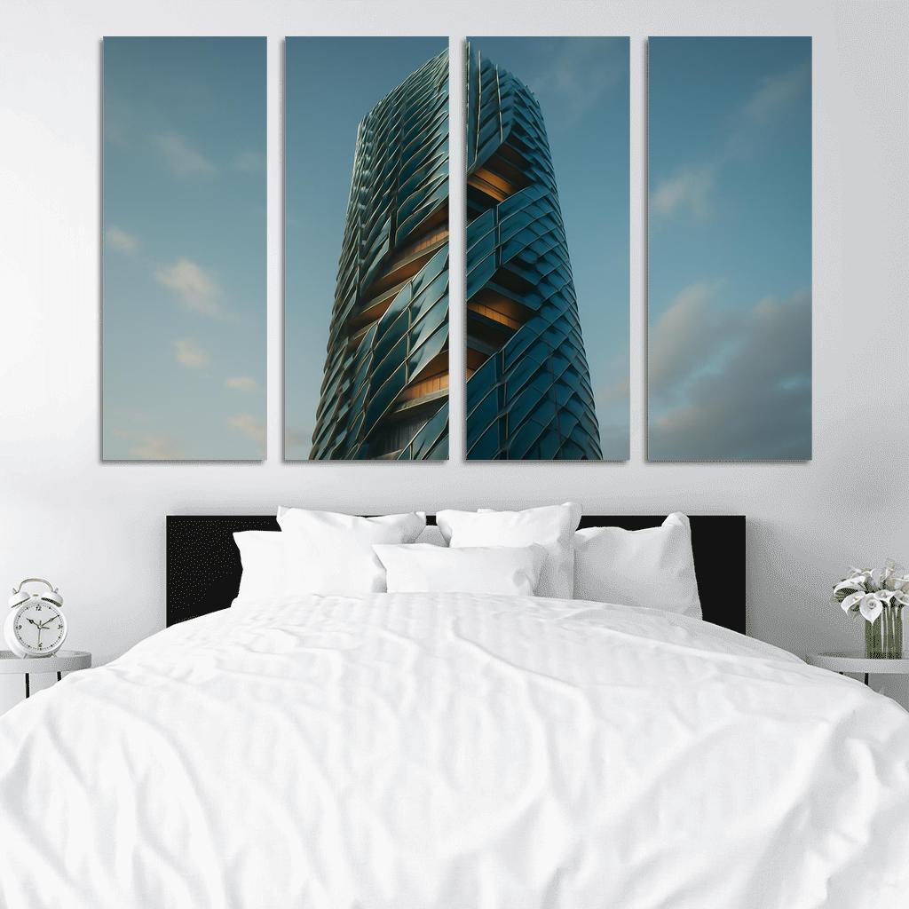 Kinetic Climate Skins For Adaptive Towers framed paintings