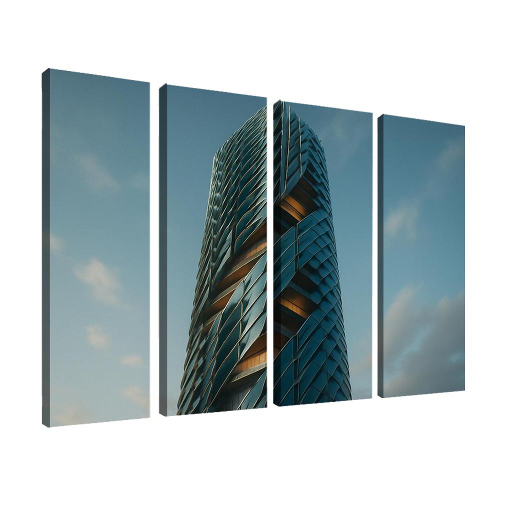 Kinetic Climate Skins For Adaptive Towers framed paintings