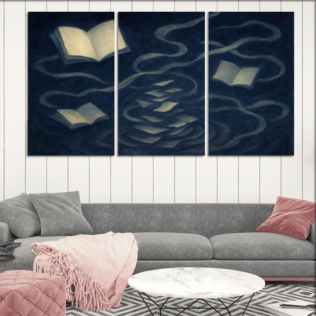 The Paradox Library Of Unwritten Memories modern paintings frame