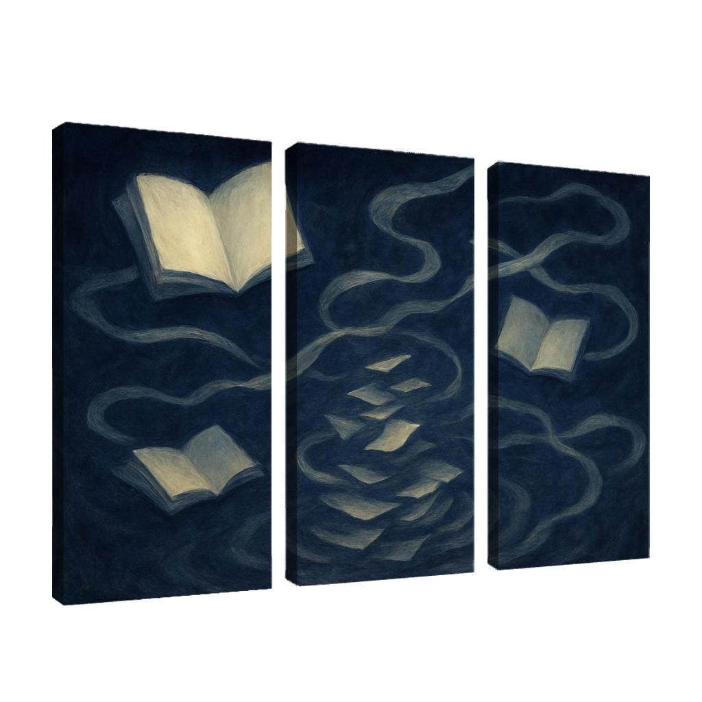 The Paradox Library Of Unwritten Memories modern paintings frame