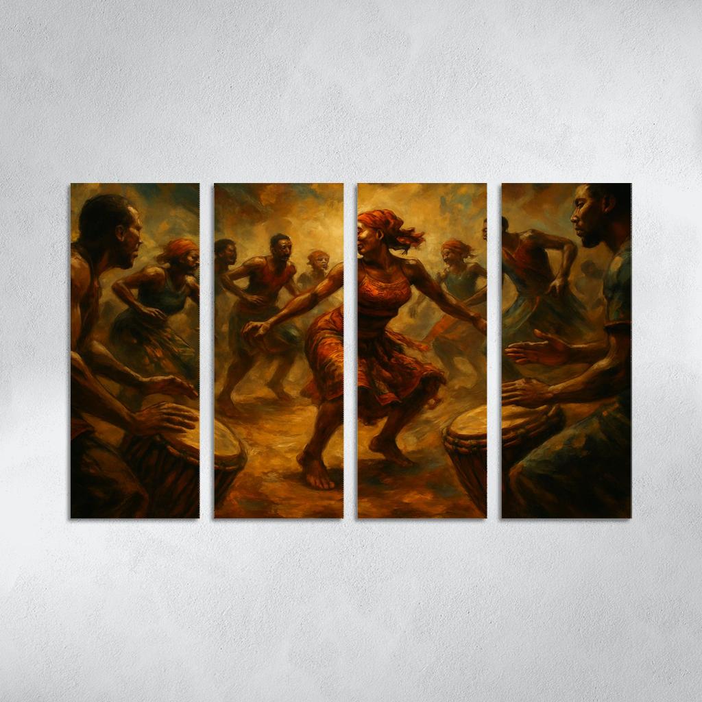 Kpanlogo Drum Dance Tradition wall art
