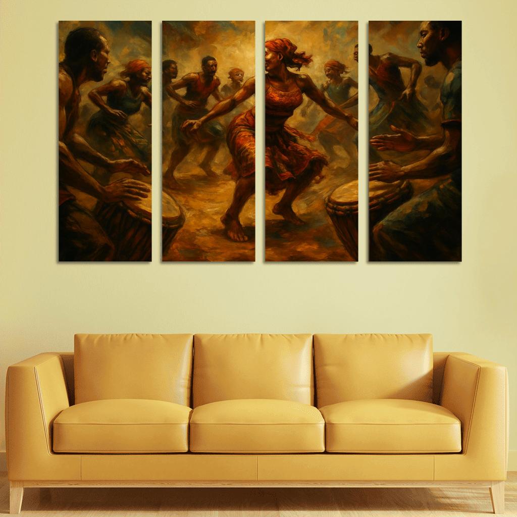 Kpanlogo Drum Dance Tradition wall art