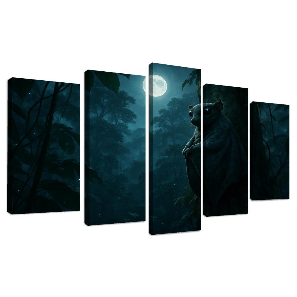 The Night Glider Colugo Among Rainforest Canopies custom paintings frame