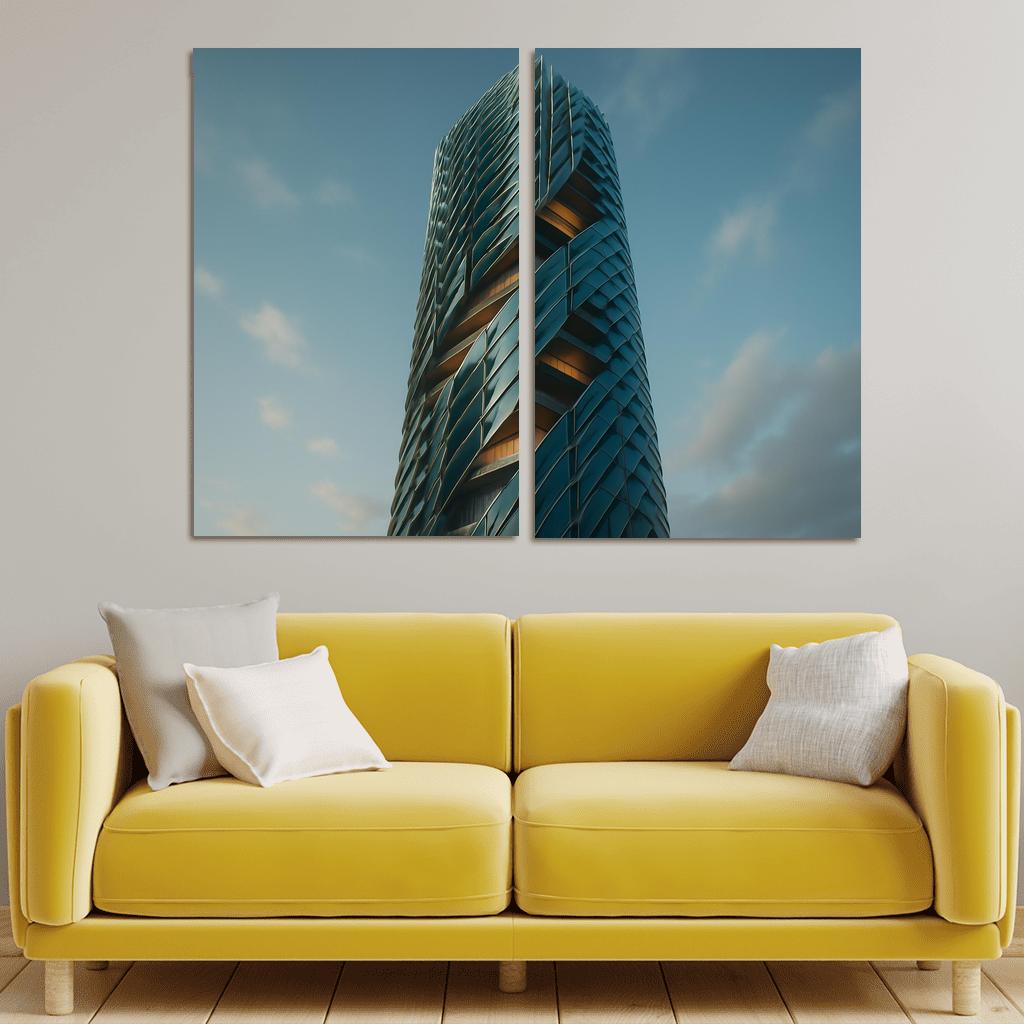 Kinetic Climate Skins For Adaptive Towers framed paintings