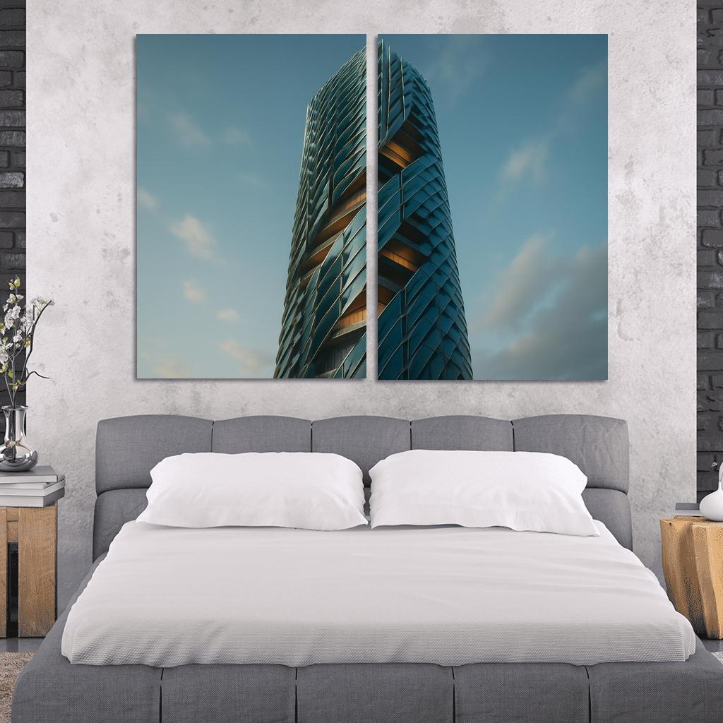 Kinetic Climate Skins For Adaptive Towers framed paintings