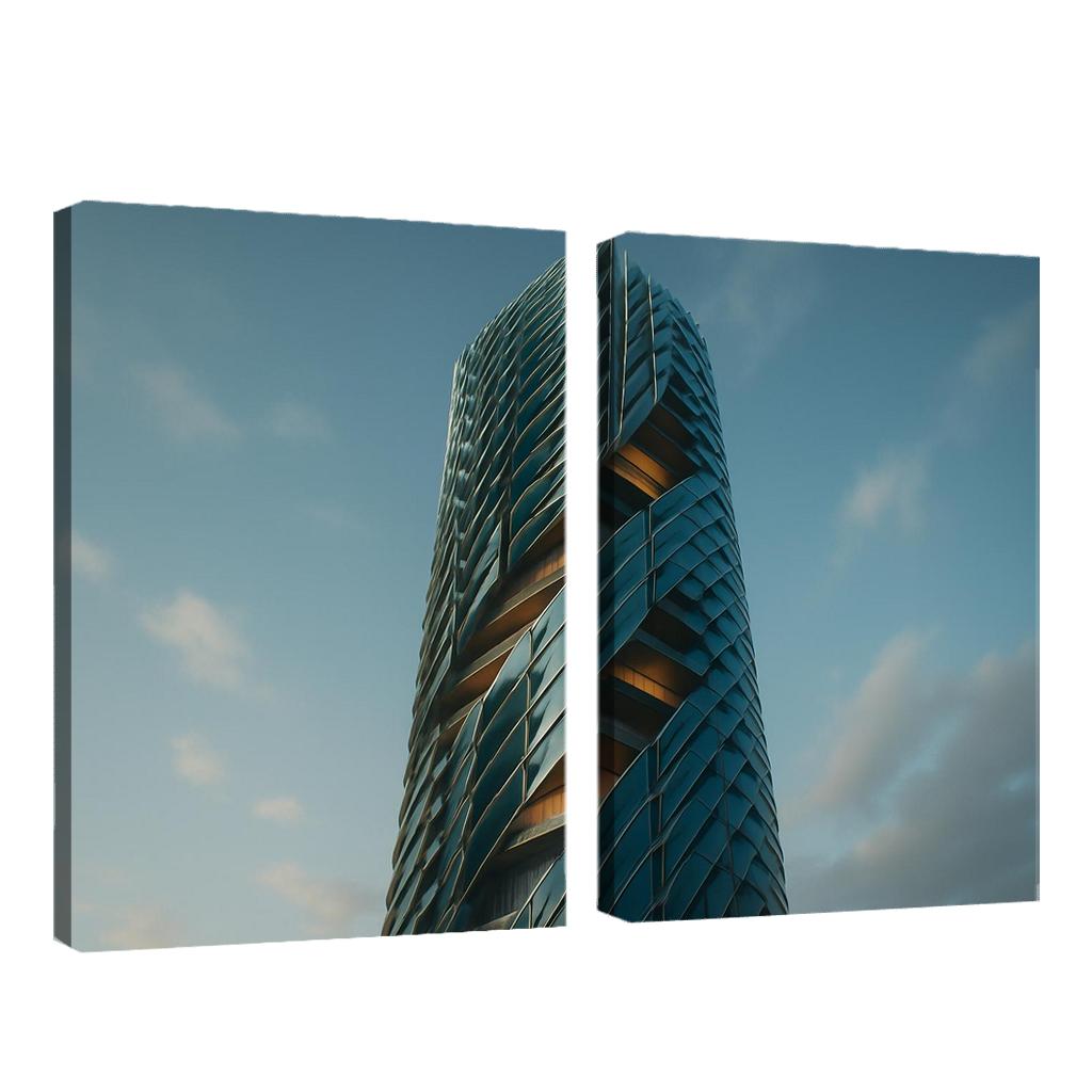 Kinetic Climate Skins For Adaptive Towers framed paintings