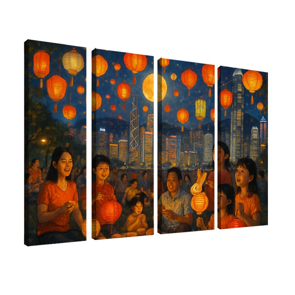 Mid-Autumn Festival - Hong Kong wall art