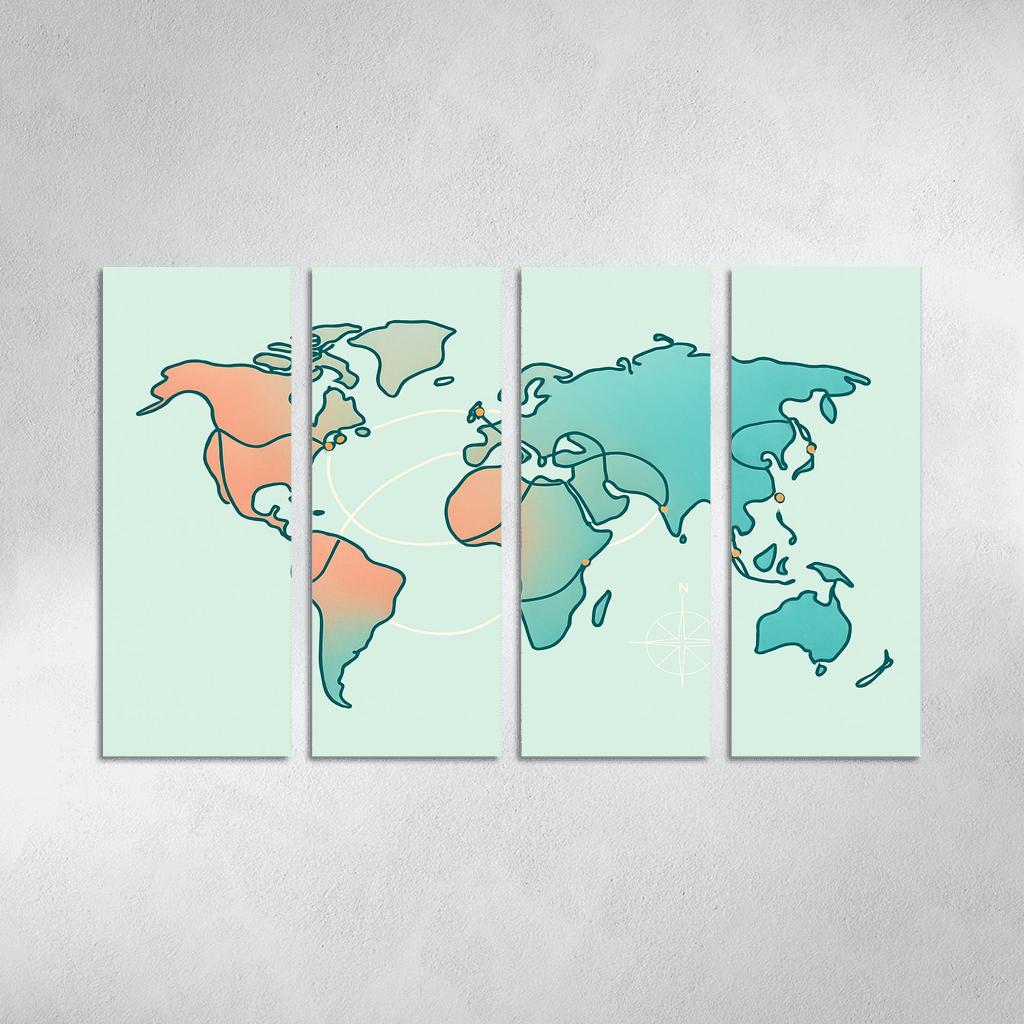 Tideglass Meridian Drift premium artwork frames