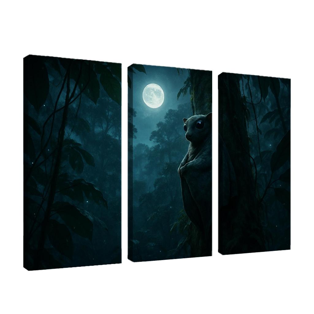 The Night Glider Colugo Among Rainforest Canopies custom paintings frame