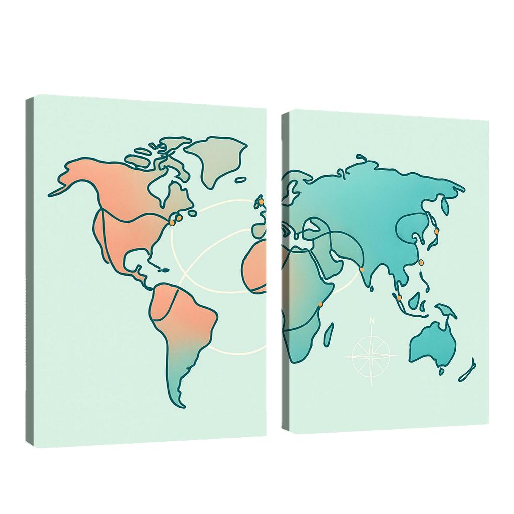 Tideglass Meridian Drift premium artwork frames