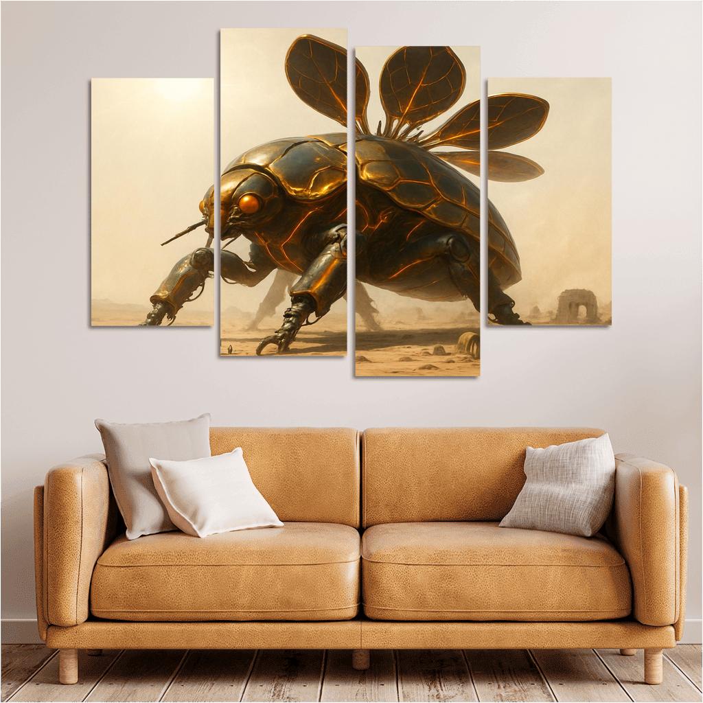 The Helioforged Scarab Colossus art trends