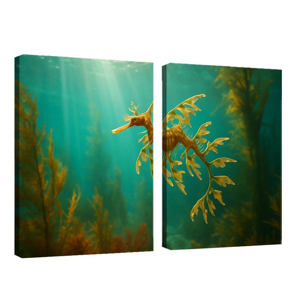 The Coral Sentinel Leafy Seadragon Drifting Through Kelp one-piece frames