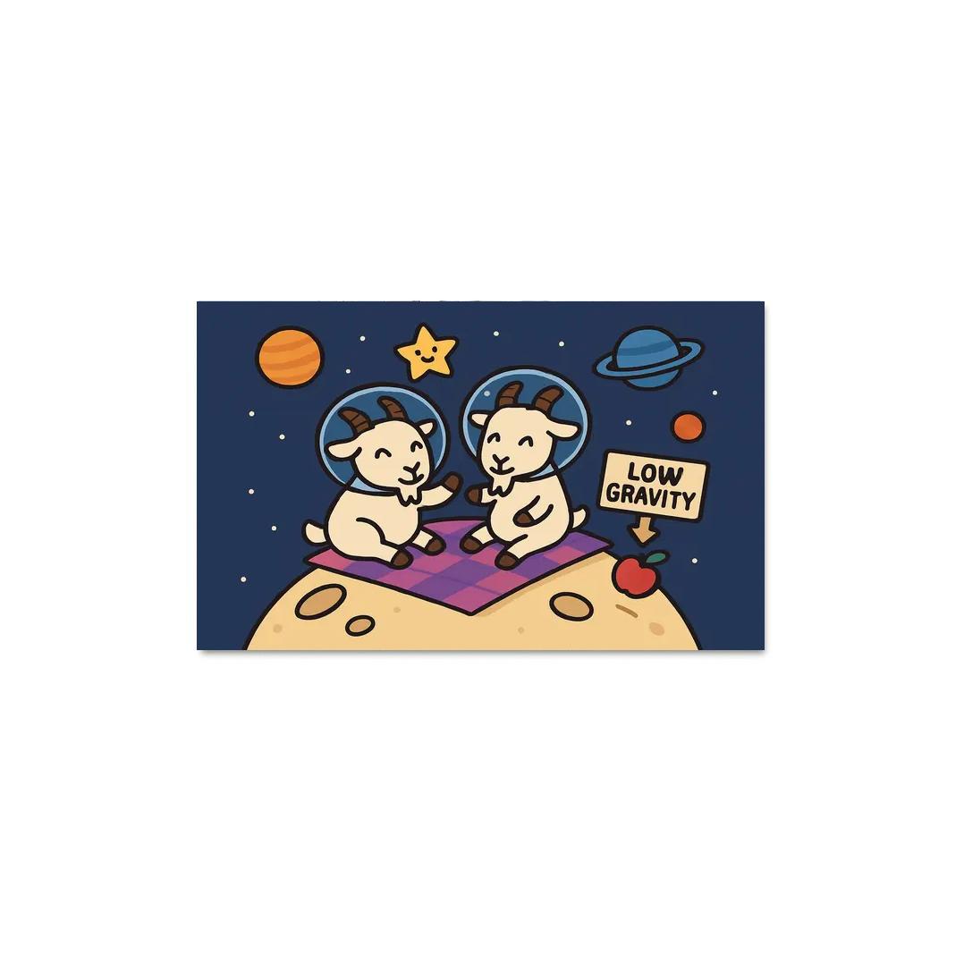 Planet Picnic With The Gravity Goats premium artwork frames