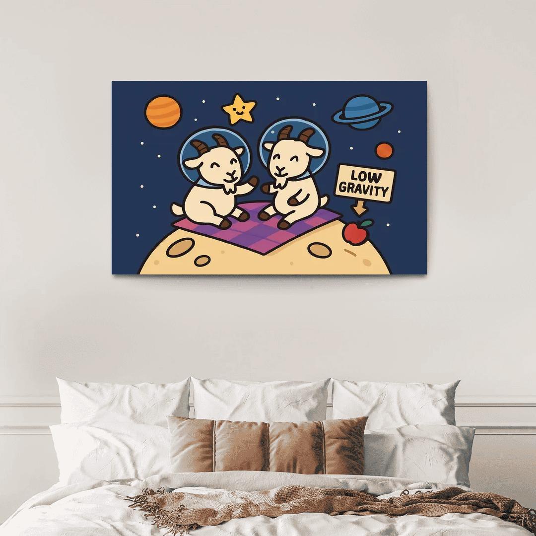 Planet Picnic With The Gravity Goats premium artwork frames