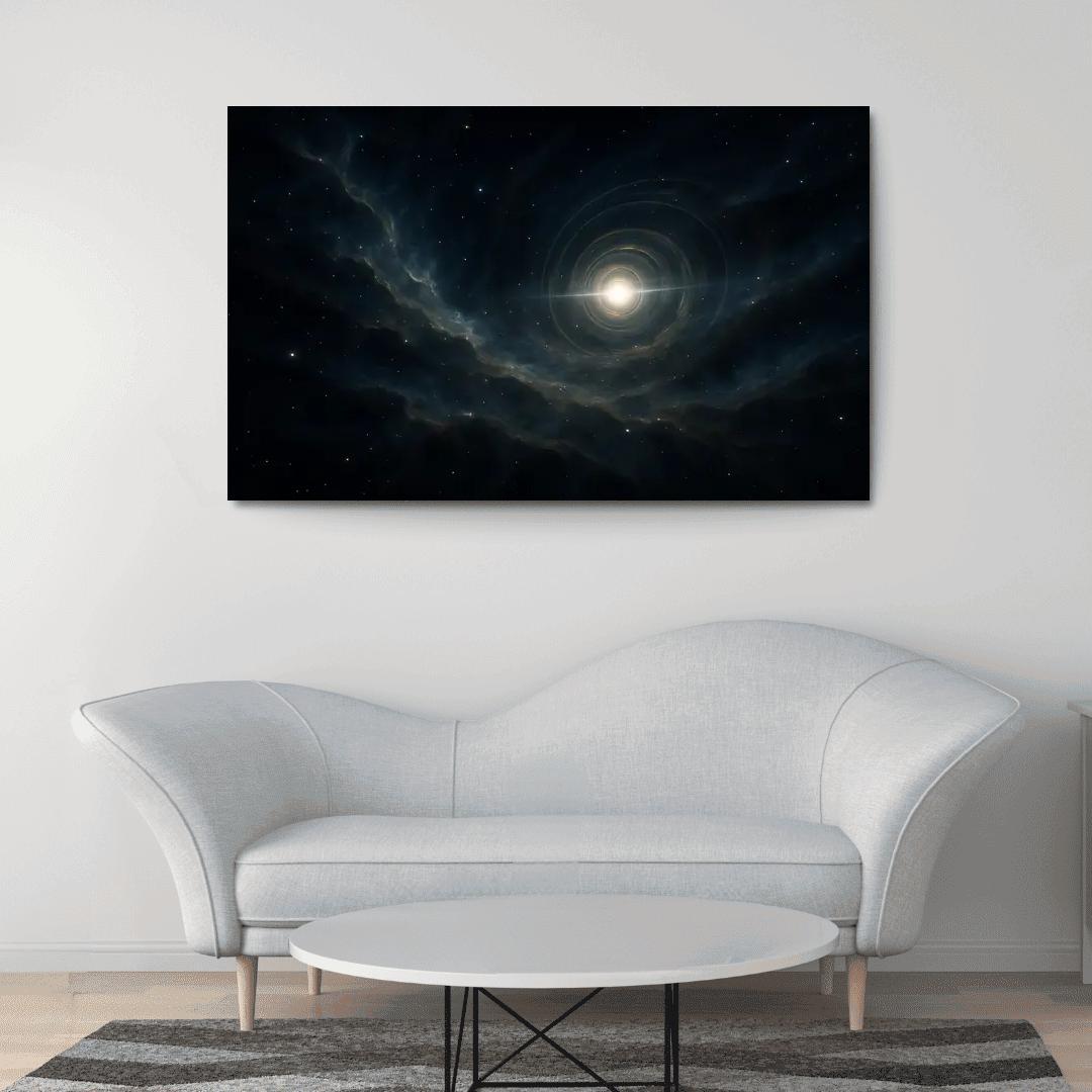 Quasar Light Echoes Through Intergalactic Dust oil paintings frame
