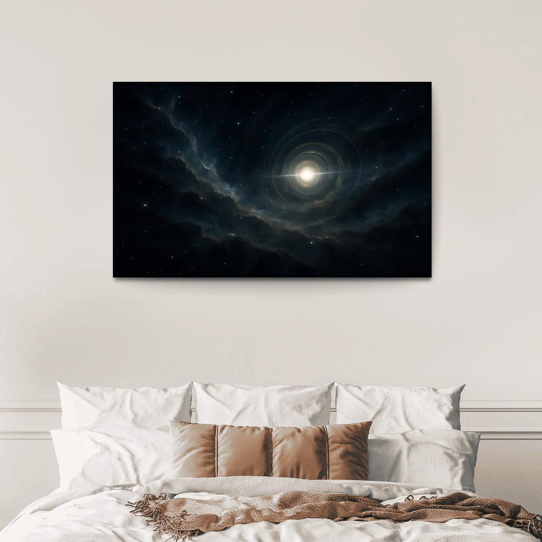 Quasar Light Echoes Through Intergalactic Dust oil paintings frame