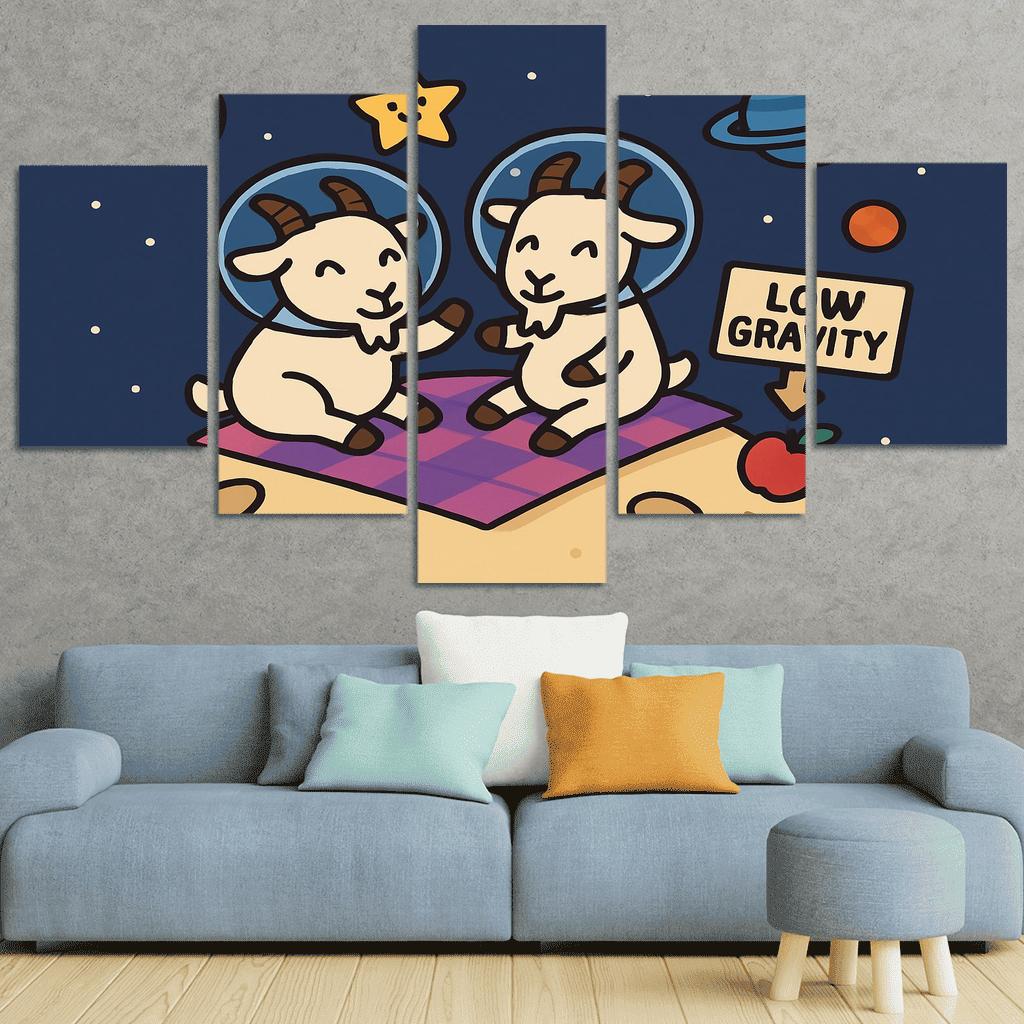 Planet Picnic With The Gravity Goats premium artwork frames