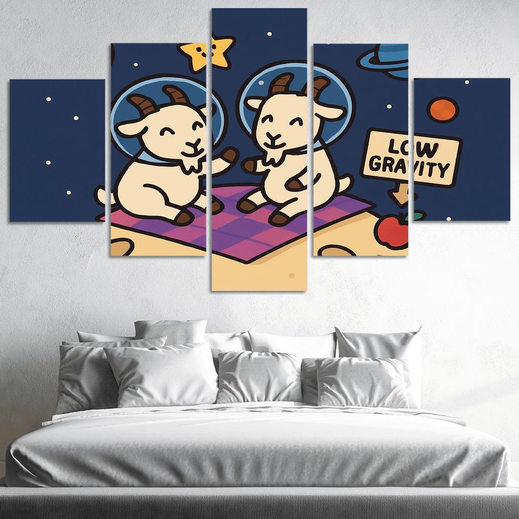 Planet Picnic With The Gravity Goats premium artwork frames