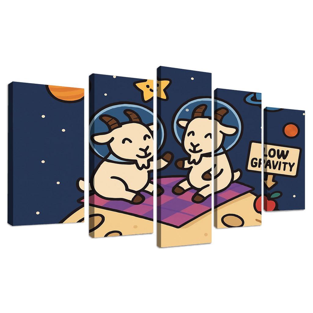 Planet Picnic With The Gravity Goats premium artwork frames