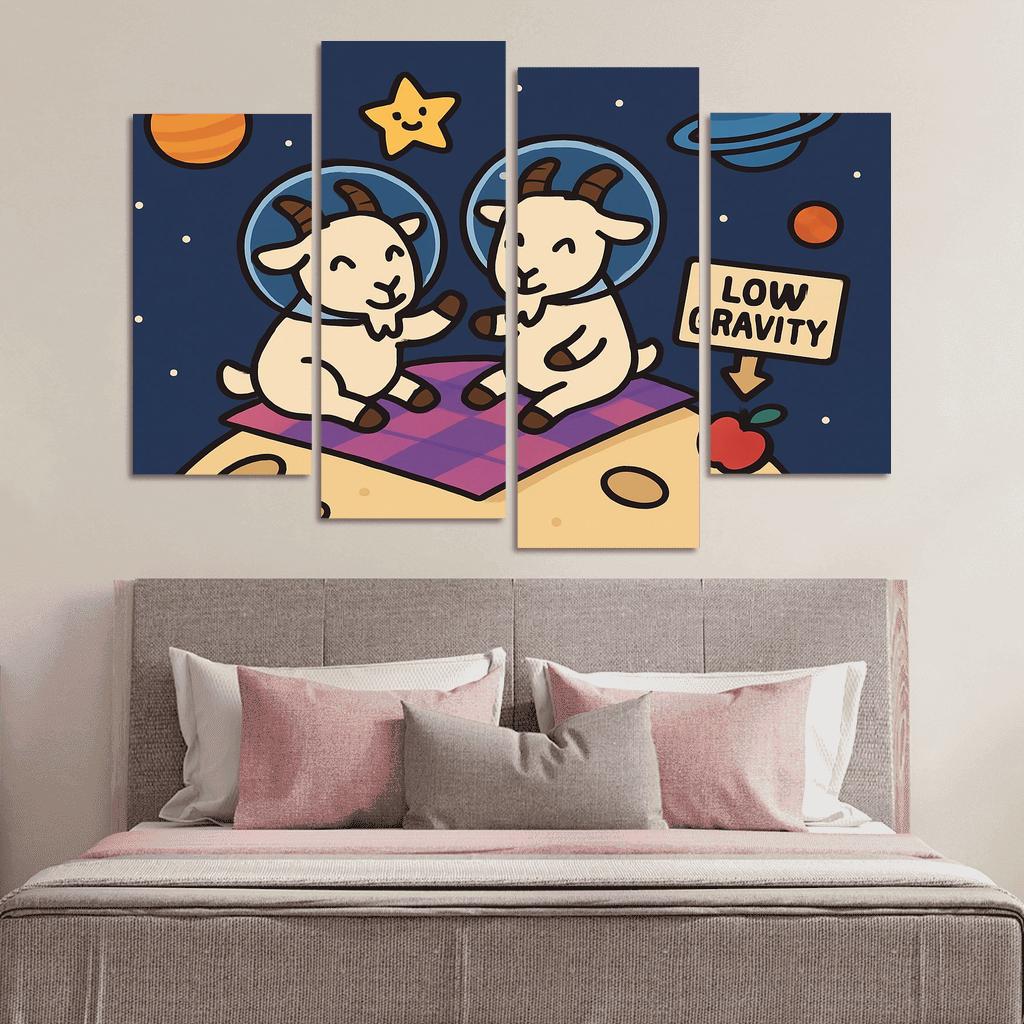 Planet Picnic With The Gravity Goats premium artwork frames