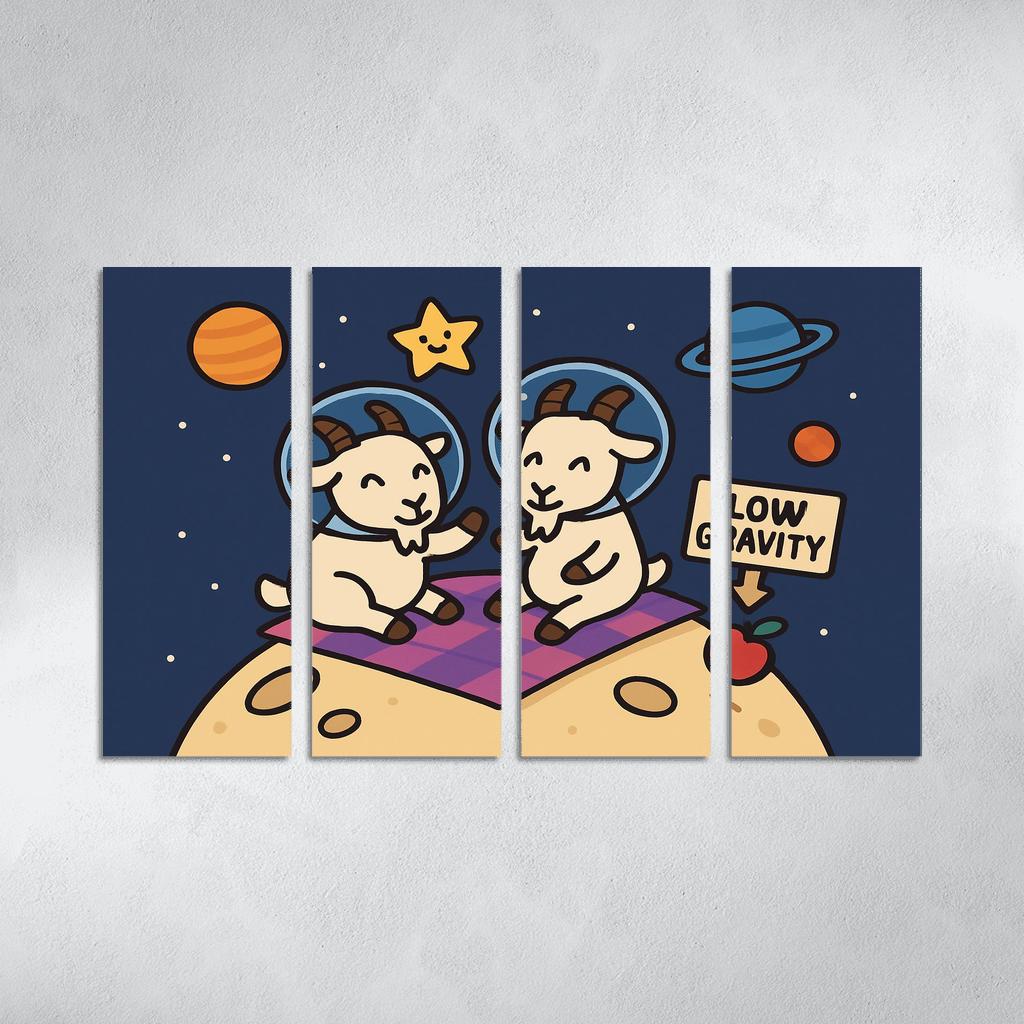Planet Picnic With The Gravity Goats premium artwork frames