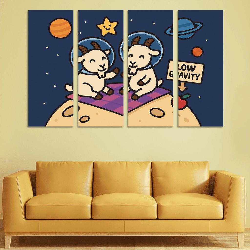 Planet Picnic With The Gravity Goats premium artwork frames