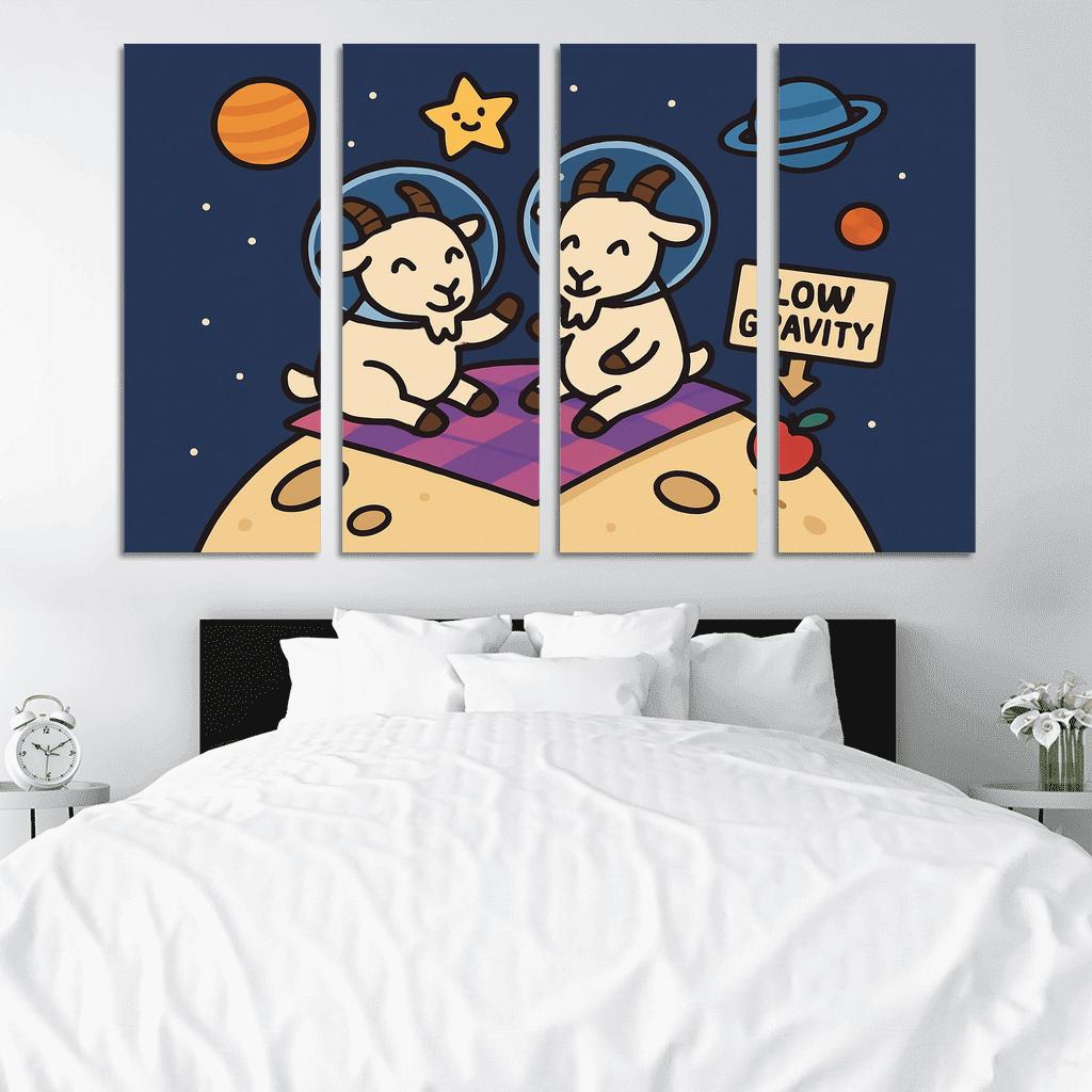 Planet Picnic With The Gravity Goats premium artwork frames