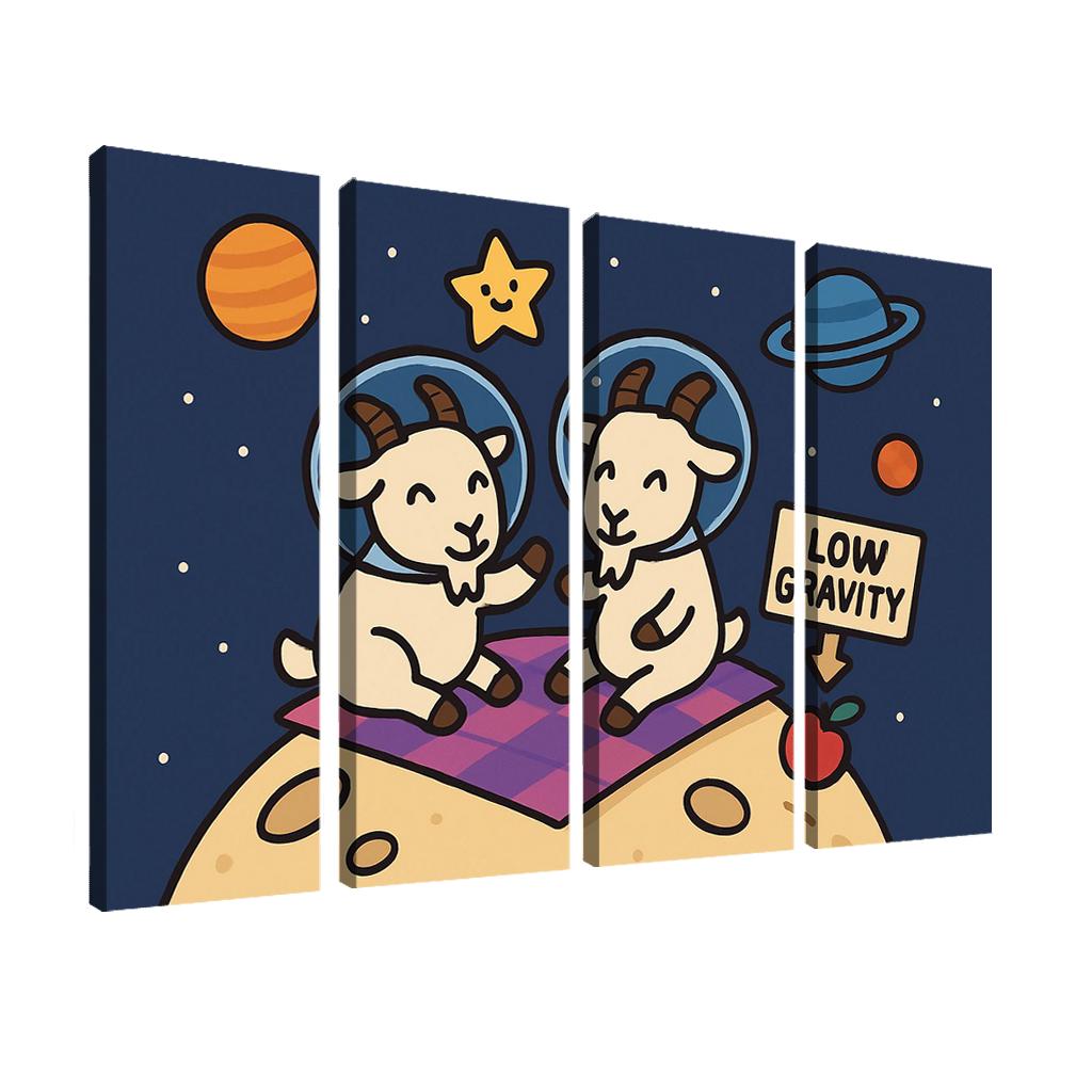 Planet Picnic With The Gravity Goats premium artwork frames