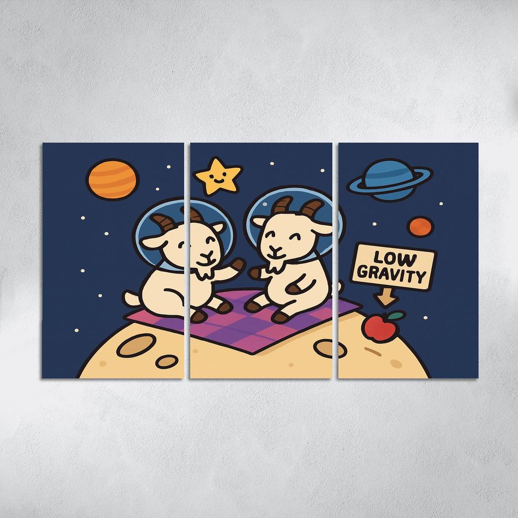 Planet Picnic With The Gravity Goats premium artwork frames