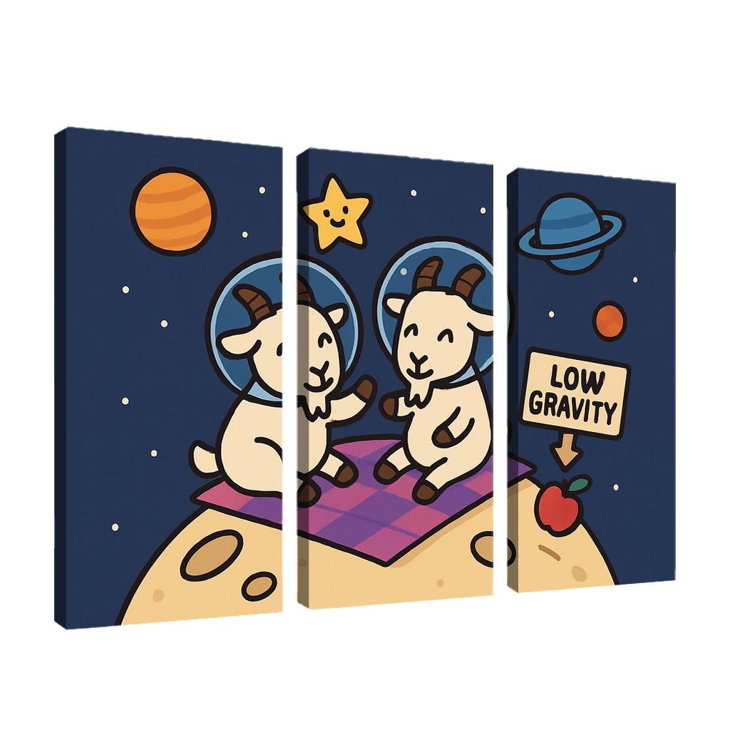 Planet Picnic With The Gravity Goats premium artwork frames