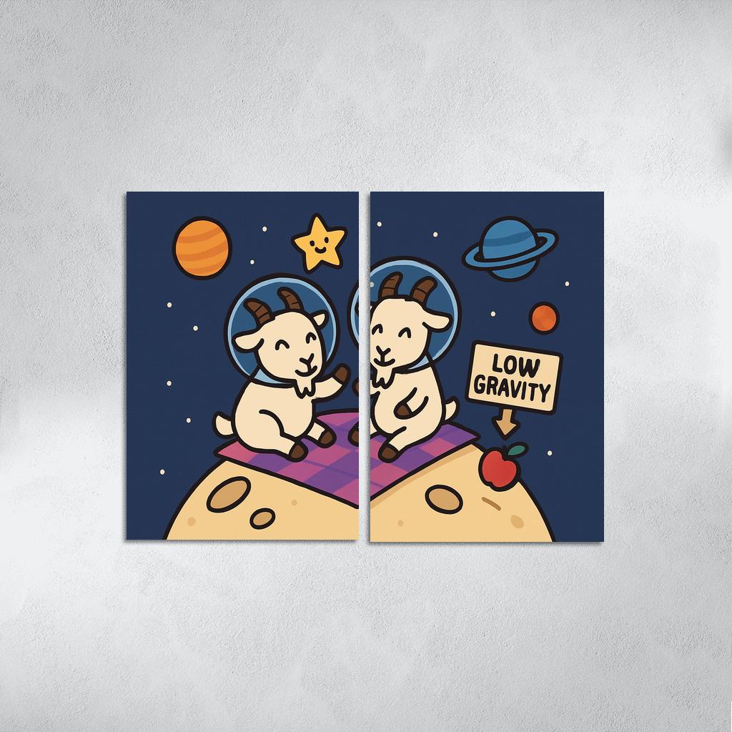 Planet Picnic With The Gravity Goats premium artwork frames