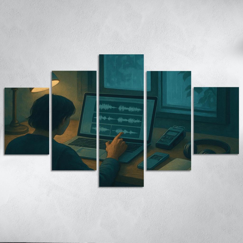 Soundscape Storycraft With Field Recordings modern paintings frame